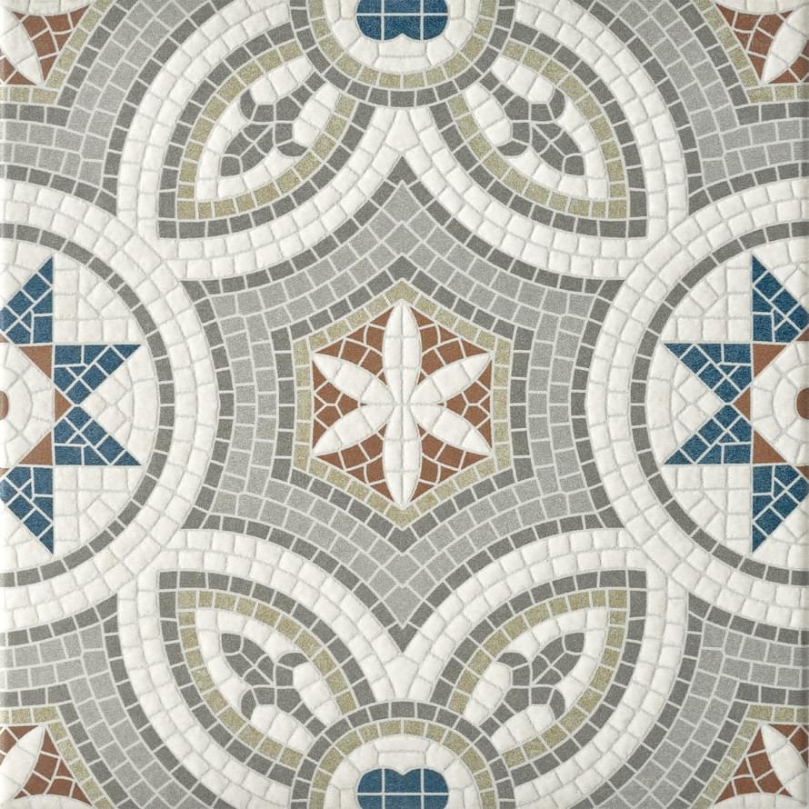 Плитка Motto Levels Grey Decor 1055 20x20 см, поверхность матовая