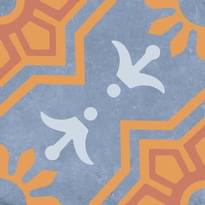 Плитка Motto Palmas Blue Decor 2 20x20 см, поверхность матовая