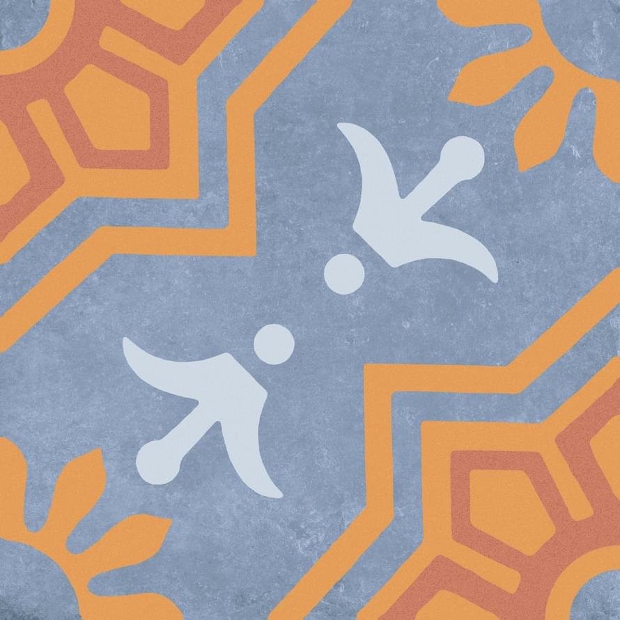 Motto Palmas Blue Decor 2 20x20