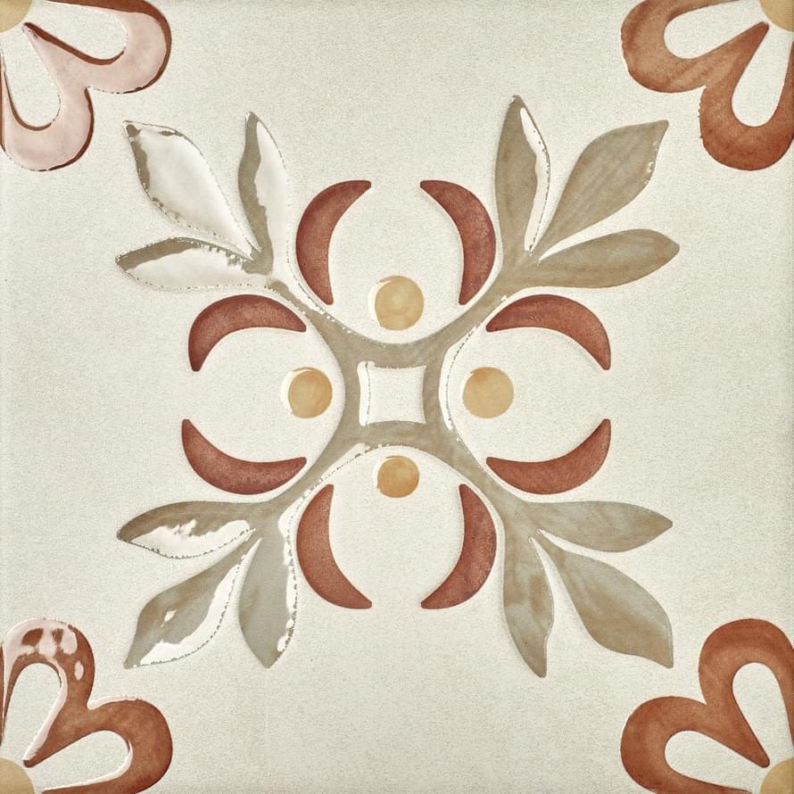 Плитка Motto Velvet Clay Decor 4 20x20 см, поверхность микс