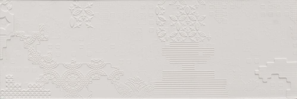Mutina Bas-Relief Patchwork Relief Bianco 18x54