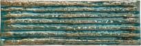 Плитка Mutina Chamotte Linea Verde 7.5x22.5 см, поверхность глянец, рельефная