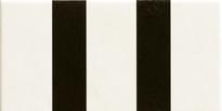 Плитка Mutina Mattonelle Margherita Parallel Black Anti-Slip 20.5x10.1 см, поверхность полуматовая, рельефная