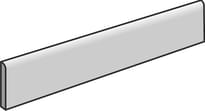 Плитка Mutina Mews Lead Battiscopa 3.8x45 см, поверхность матовая