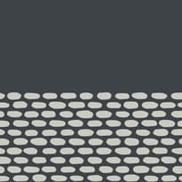 Плитка Mutina Tape Cobble Half Black 20.5x20.5 см, поверхность матовая, рельефная