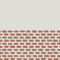 Плитка Mutina Tape Cobble Half Brown 20.5x20.5 см, поверхность матовая, рельефная