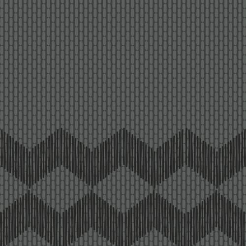 Mutina Tape Zigzag Half Black 20.5x20.5