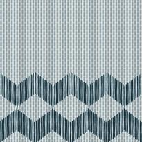 Плитка Mutina Tape Zigzag Half Blue 20.5x20.5 см, поверхность матовая, рельефная
