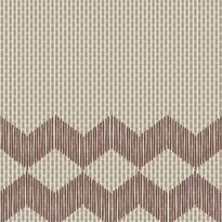Плитка Mutina Tape Zigzag Half Brown 20.5x20.5 см, поверхность матовая, рельефная