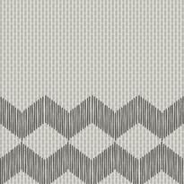 Плитка Mutina Tape Zigzag Half White 20.5x20.5 см, поверхность матовая, рельефная