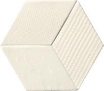 Плитка Mutina Tex White 11.5x20 см, поверхность матовая, рельефная
