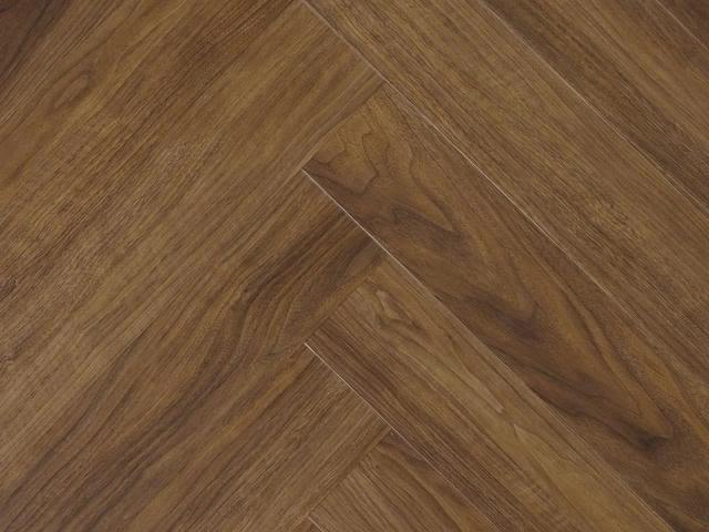 My Step Aqua Herringbone LVT Орех Инда 11.8x59 см, поверхность нет, рельефная