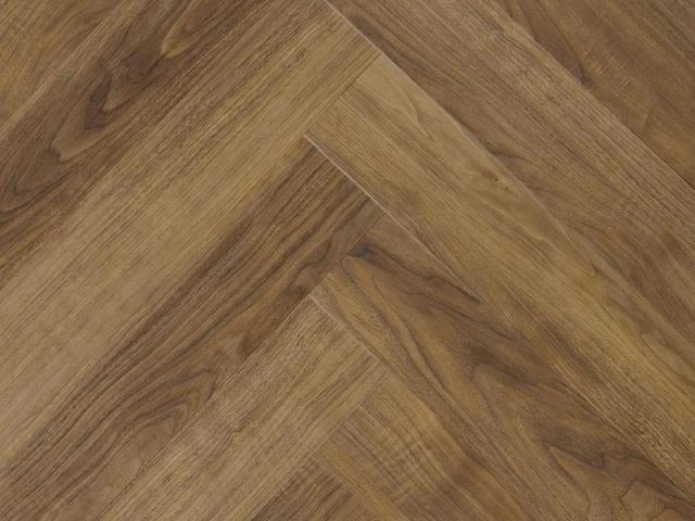 My Step Aqua Herringbone LVT Орех Тела 11.8x59 см, поверхность нет, рельефная