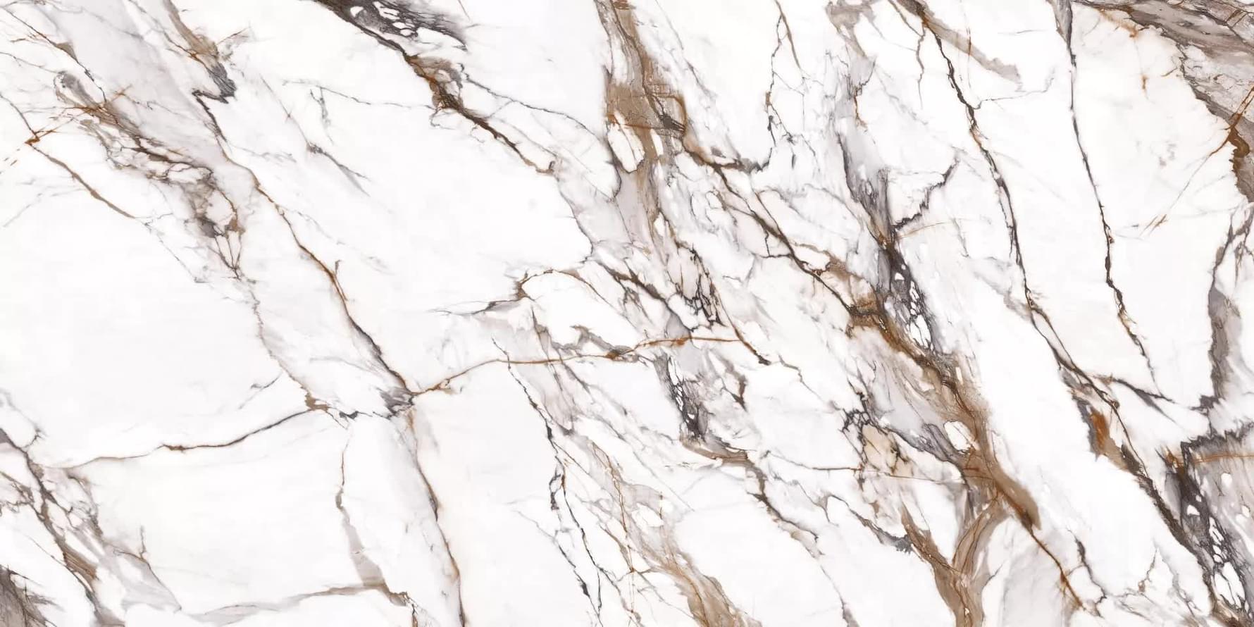 Плитка Nabel Кварцекерамика Calacatta Luxury Pol 160x320 см, поверхность полированная
