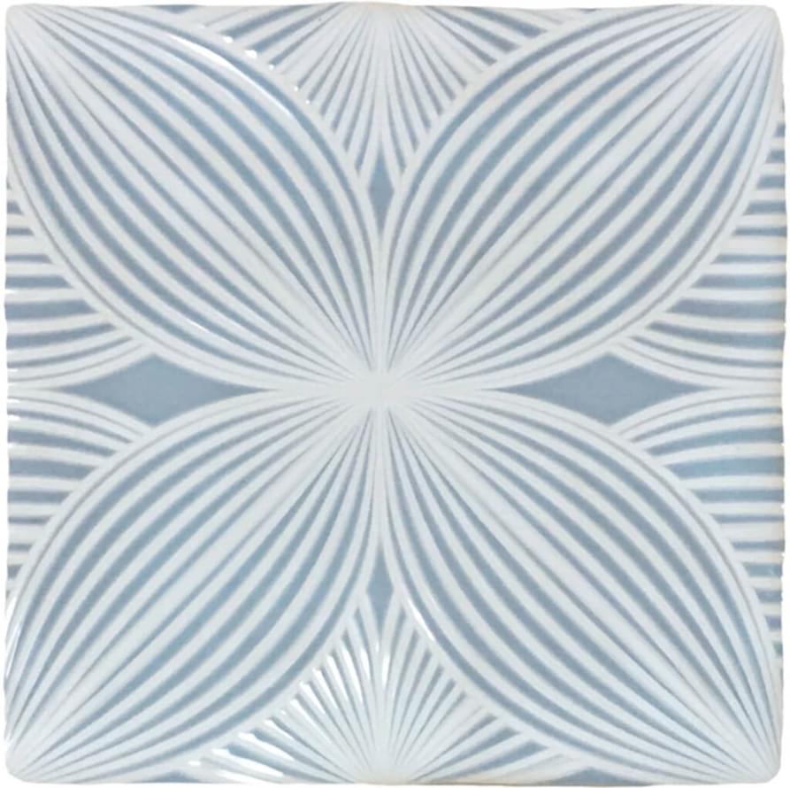 Плитка Nanda Tiles Melody Violetta Br 13x13 см, поверхность глянец, рельефная