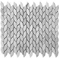 Плитка Natural Exclusive Bali Leaf Carrara 30x30.5 см, поверхность микс, рельефная