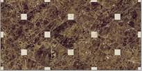 Плитка Navarti Crema Marfil Crown Marron 25x50 см, поверхность глянец