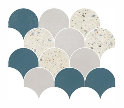 Naxos Chromatica Mosaico Glee Party 26x30 см поверхность матовая