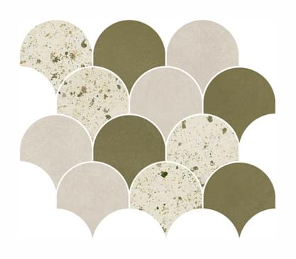 Naxos Chromatica Mosaico Glee Rock 26x30 см поверхность матовая