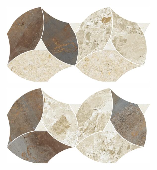 Naxos Mockup Modulo Roma Beige 23x50 см поверхность матовая