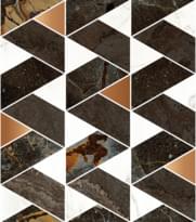 Плитка Naxos Rhapsody Mosaic Mood Gold 30x34 см, поверхность полированная
