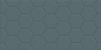 Плитка New Trend Edelweiss Hexagon Blue 30x60 см, поверхность матовая