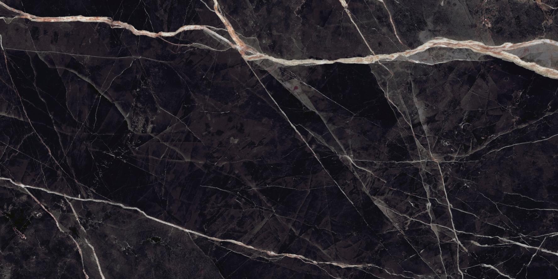 Плитка Nexion Marble Calacatta Nero Accademia Full lappato 80x160 см, поверхность полированная