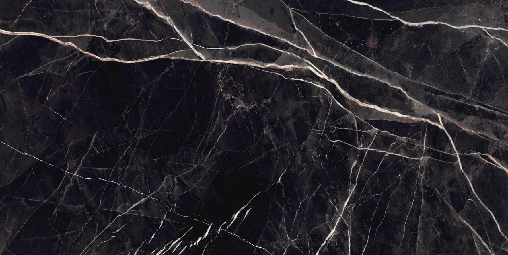 Плитка Nexion Marble Calacatta Nero Accademia Naturale 120x240 см, поверхность матовая