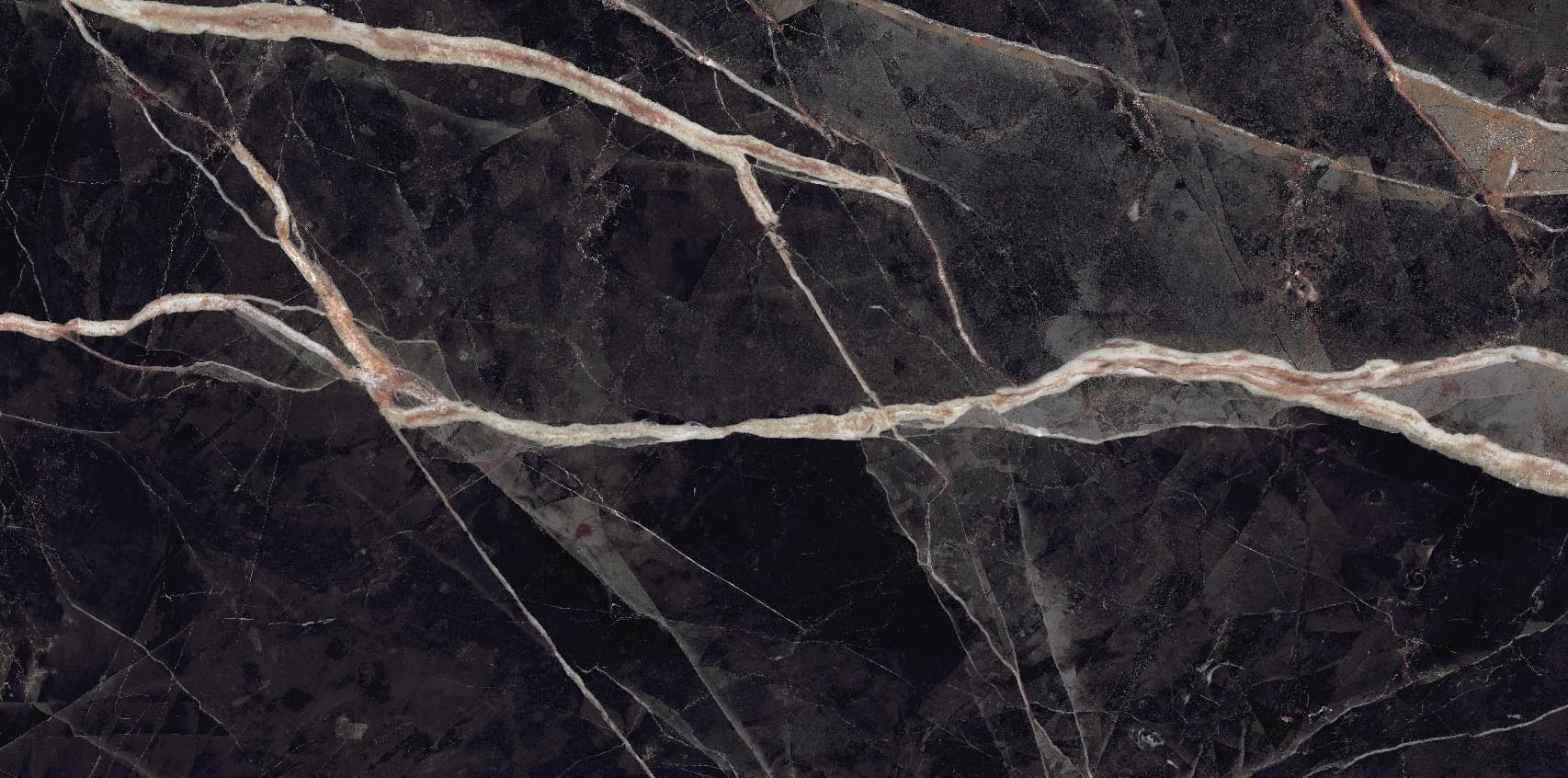 Плитка Nexion Marble Calacatta Nero Accademia Soft Naturale 60x120 см, поверхность полуматовая