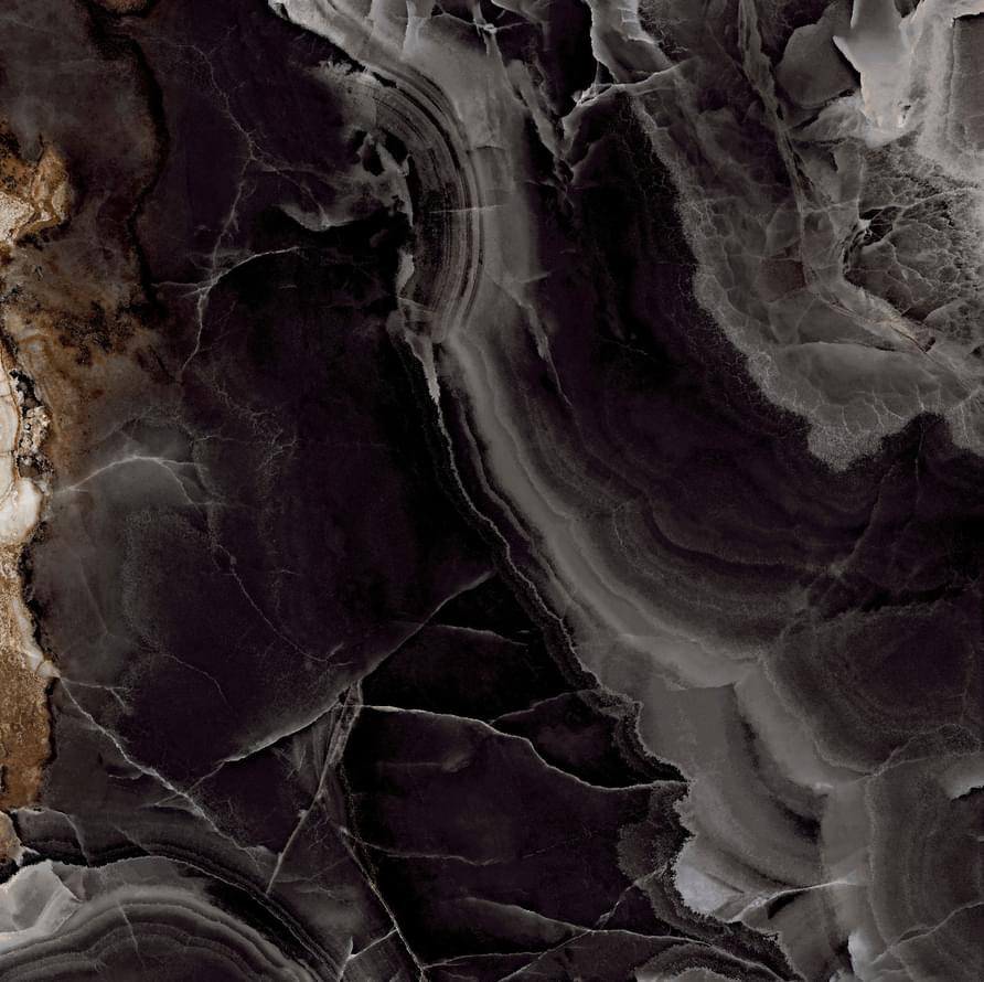 Плитка Nexion Signature Onice Nero Full Lappato 120x120 см, поверхность полированная