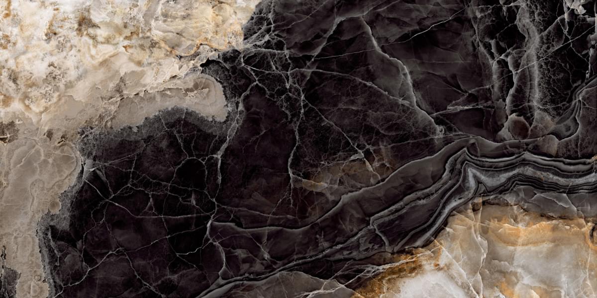 Плитка Nexion Signature Onice Nero Naturale 120x240 см, поверхность матовая