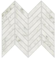 Плитка Novabell Imperial Michelangelo Chevron Bianco Carrara Naturale 25x30 см, поверхность матовая