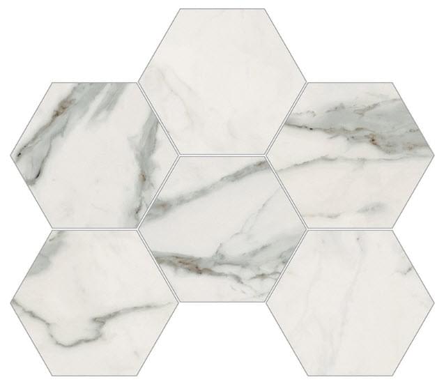 Novabell Imperial Michelangelo Esagona Bianco Apuano Naturale 29.3x38
