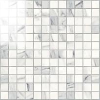 Плитка Novabell Imperial Mosaico 2.5x2.5 Calacatta Bianco Lappato 30x30 см, поверхность полированная