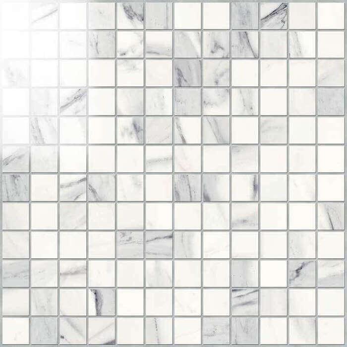 Novabell Imperial Mosaico 2.5x2.5 Calacatta Bianco Lappato 30x30