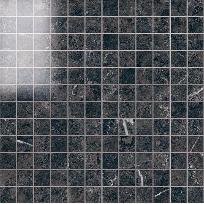 Novabell Imperial Mosaico 2.5x2.5 Nero Imperiale Lappato 30x30
