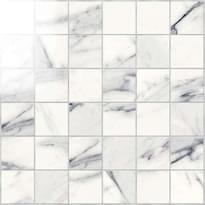 Плитка Novabell Imperial Mosaico 5x5 Calacatta Bianco Lappato 30x30 см, поверхность полированная