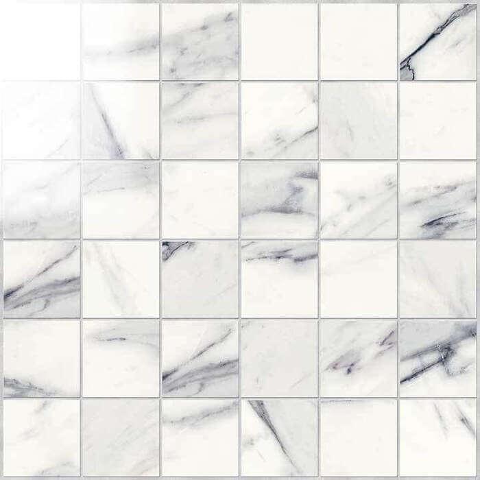 Novabell Imperial Mosaico 5x5 Calacatta Bianco Lappato 30x30