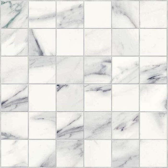 Novabell Imperial Mosaico 5x5 Calacatta Bianco Silk 30x30