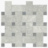 Плитка Novabell Imperial Mosaico Intreccio London Grey Silk 30x30 см, поверхность полуматовая