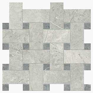Novabell Imperial Mosaico Intreccio London Grey Silk 30x30