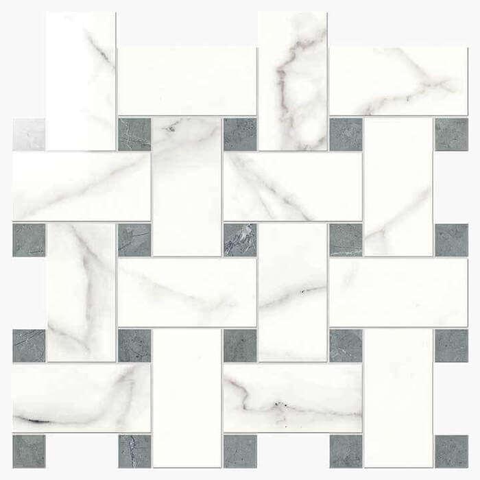 Novabell Imperial Mosaico Intreccio Statuario Silk 30x30