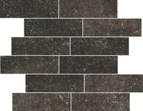 Плитка Novabell Kingstone Muretto Black 38x40 см, поверхность матовая, рельефная