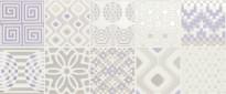 Плитка Novabell Milady Preinciso Patchwork White Lilac 25x60 см, поверхность глянец