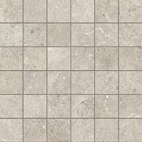 Плитка Novabell Sovereign Mosaico 5x5 Grigio Chiaro 30x30 см, поверхность матовая, рельефная