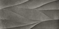 Плитка Novabell Sovereign Struttura Dune Antracite Rett 40x80 см, поверхность матовая, рельефная