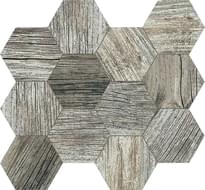 Плитка Novabell Time Design Mosaico Esagona Silver 31.5x36.5 см, поверхность матовая, рельефная