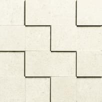 Плитка Novabell Walking Extra Mosaico 3D 7.5x7.5 Ivory 30x30 см, поверхность матовая, рельефная