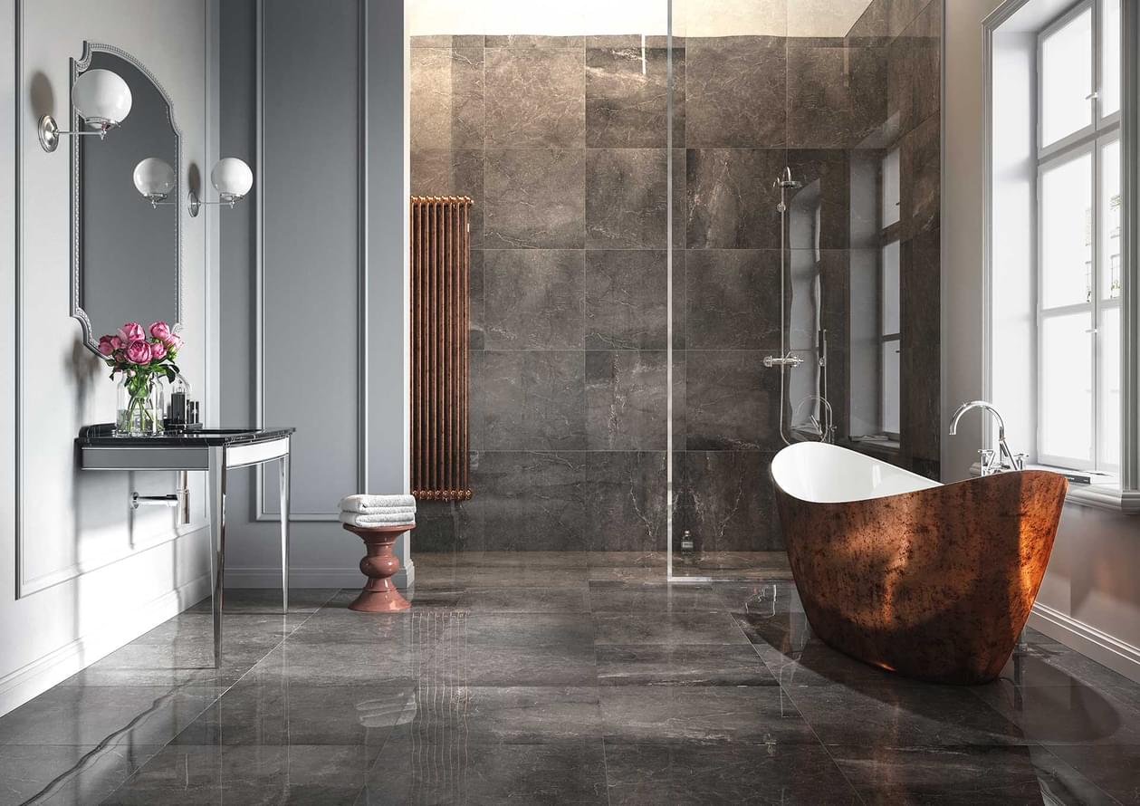 керамогранит фабрики Nowa Gala коллекция Imperial Graphite