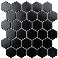 Плитка ORRO Ceramic Black Gamma 27.2x28.2 см, поверхность матовая
